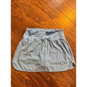 HUK Athletic Light Blue Fishing Skort W/ Built-In Shorts & Zipper Pocket S